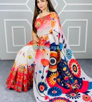 Semi Muslin Silk Saree - 97020